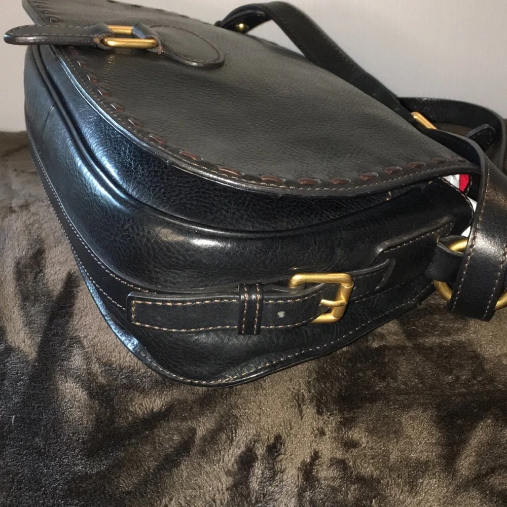 Dooney & Bourke Florentine Full Flap Saddle Bag in Black - Picture 6 of 12